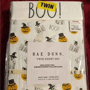 Rae Dunn- Halloween Sheet Set- Twin